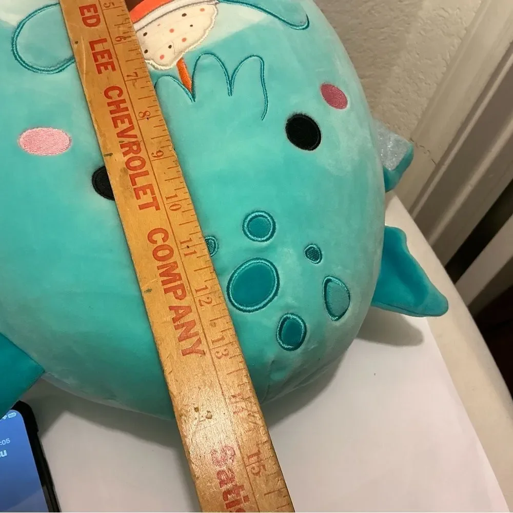 NWT Squishmallows 12” Theotto the Teal Cthulhu w/ Pumpkin Latte Halloween 2024